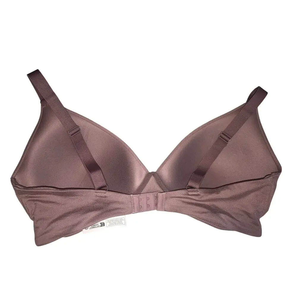 Lounge Bra Size 38DD Primark T-Shirt Padded Mocha Purple Wire Free New